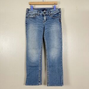 Silver Jeans Co. Women's 26 Santorini Capri Jeans Blue Medium Wash Y2K